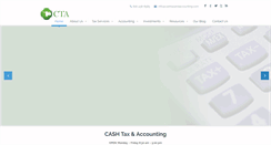 Desktop Screenshot of cashtaxandaccounting.com
